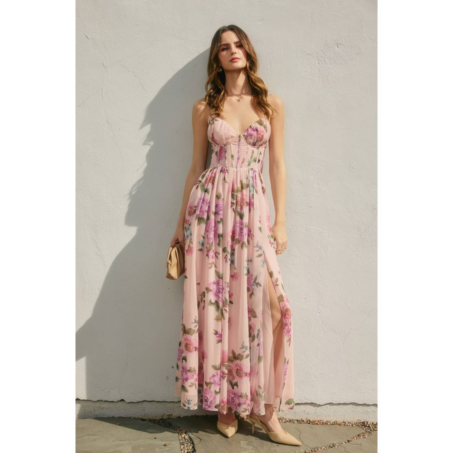 flowy corset dress Flowery Filigree Corset Dress Teuta Matoshi